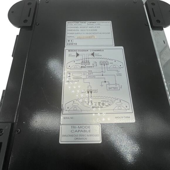 Vintage BOSS CHAOS GS650 2-Channel MOSFET Amplifier - Picture 9 of 10